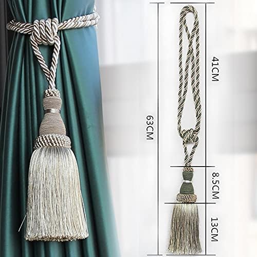 Tassel Tiebacks for Curtains - 2Pc Durable Holders
