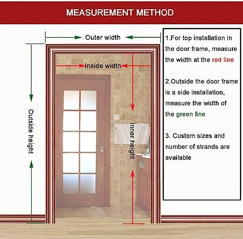 Wooden Beaded Bamboo Door Curtain 60-140 Strings