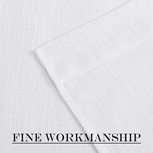 NICETOWN Sidelight Sheer Door Curtain - 26 x 50 Inch White