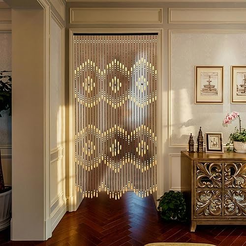 Wooden Bead Curtain Divider for Home Decor