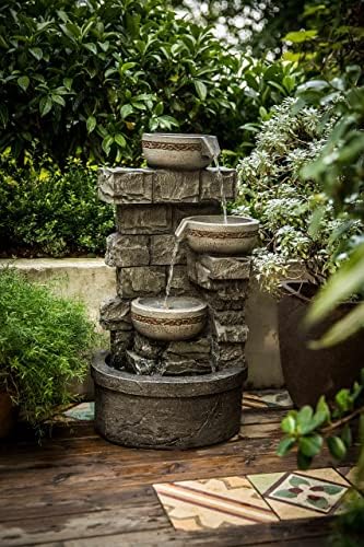 Cheng Pin 3 Tiered Resin Waterfall Fountain
