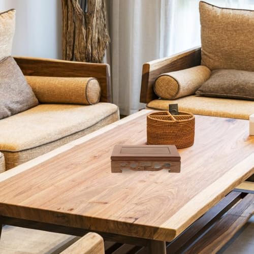 Ipetboom Wooden Seat Table Lamp Teapot Base Display Stand