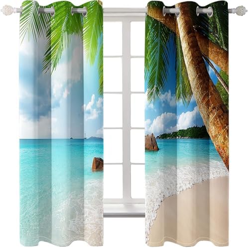 Homxi Blackout Curtains 2 Panels Kitchen Window
