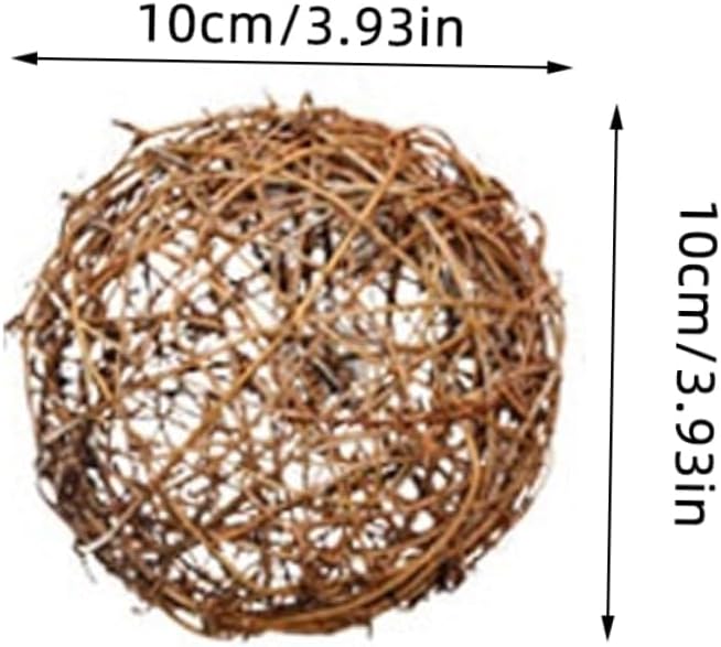 10pcs Hand Knitting Rattan Balls Holiday Decor
