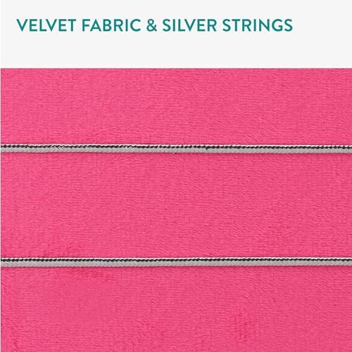 Navaris Velvet Memo Board 12x17 Bright Pink