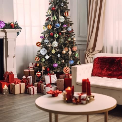 Dohance 2-Piece Shatterproof Christmas Ornament Set