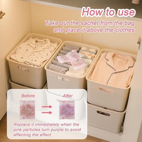 Rose Scent Sachets for Drawers and Closets 100 Pcs