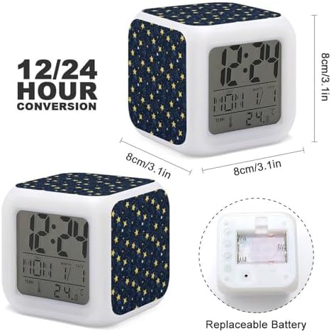 Novastar Stars Night Sky Print LED Alarm Clock