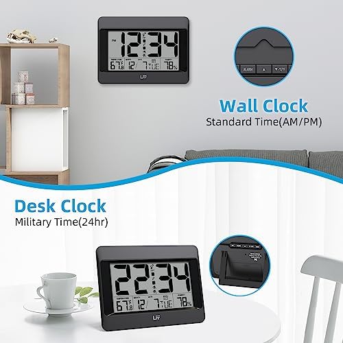 LFF Atomic Clock with Temperature Humidity Display