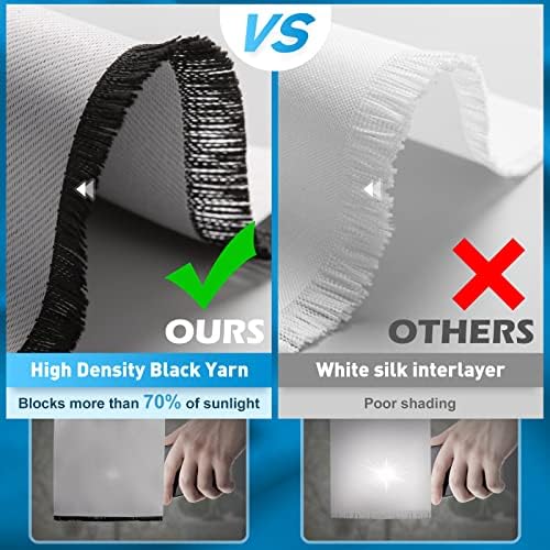 Jekeno Vintage Bookshelf Curtains 2 Panel Set 42x54