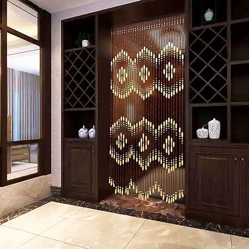 Wooden Bead Curtain Divider for Home Decor