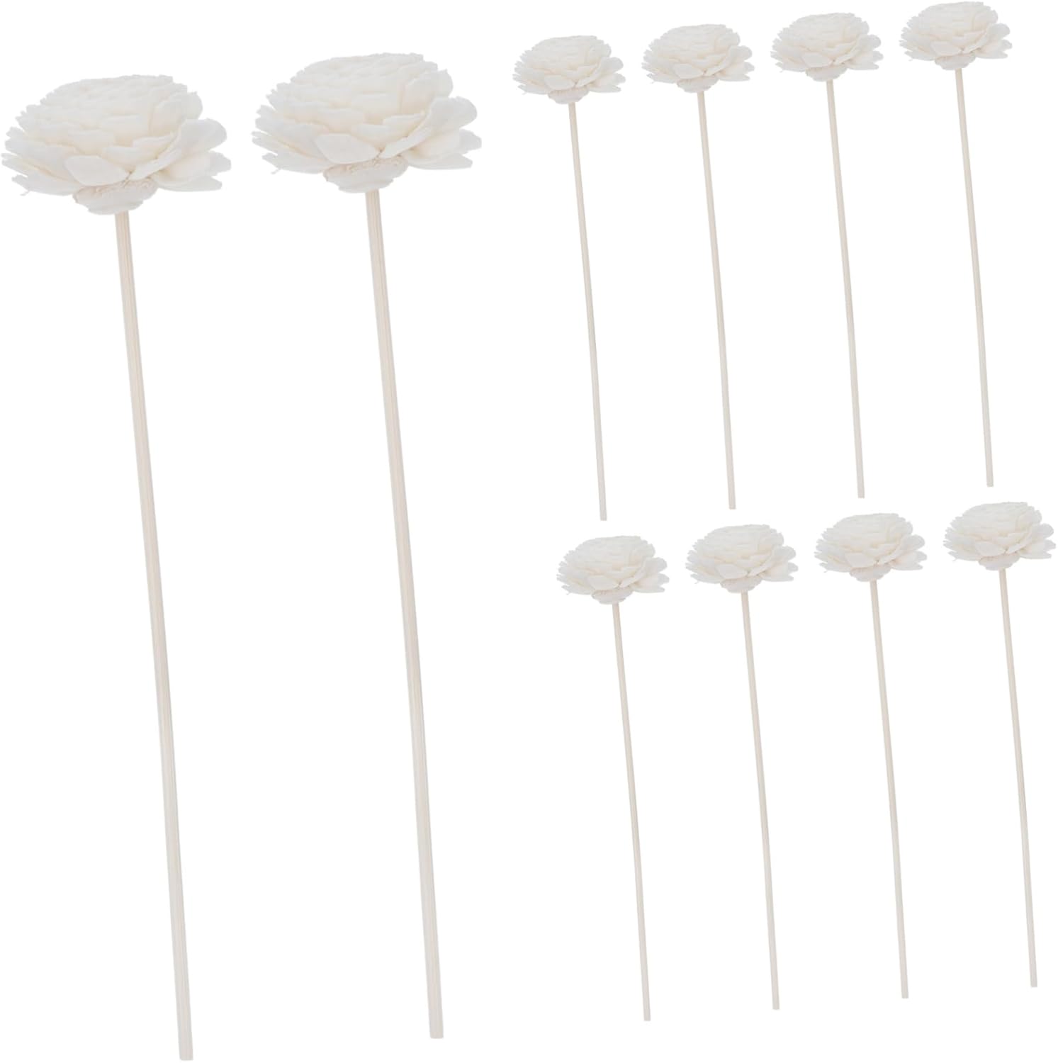 Vaguelly 10pcs Tiny Fake Flower Diffuser Sticks for Home Office Decor