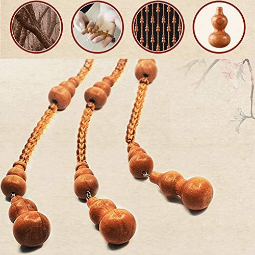 Brown Wood Bead Curtain with 29 Strands - 90cmx198cm