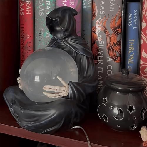 Gothic Grim Reaper Crystal Ball Snow Globe