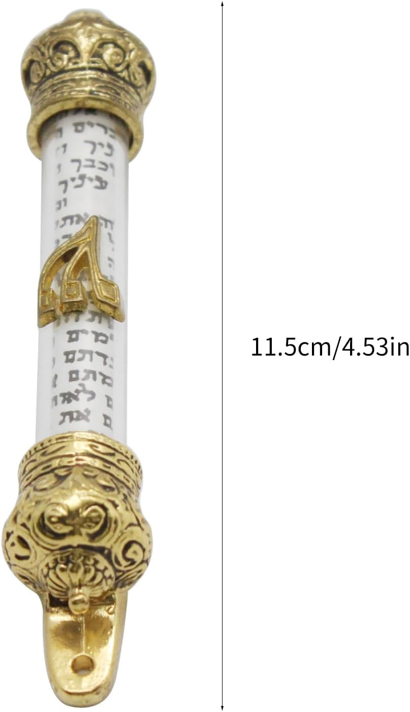 Bible Crowns Scroll Door Mezuzah Front Decor Religious Gift