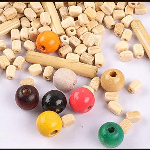 Beaded Curtain Bamboo Door Divider Natural Design