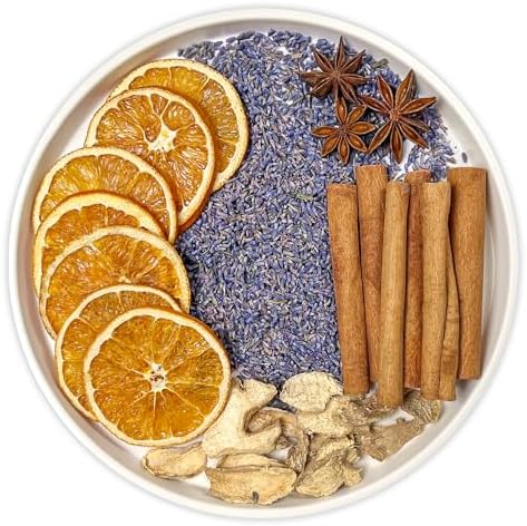 Cozy Nights Stovetop Potpourri with Cinnamon Ginger Lavender Anise Star and Orange