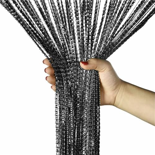 Colorful Shiny Tassel Fringe String Curtains for Doorways