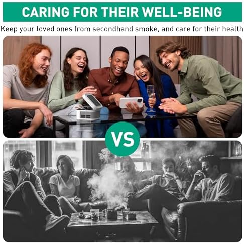 VANSU 2 in 1 Air Purifier Smokeless Ashtray with HEPA Filter USB Rechargeable