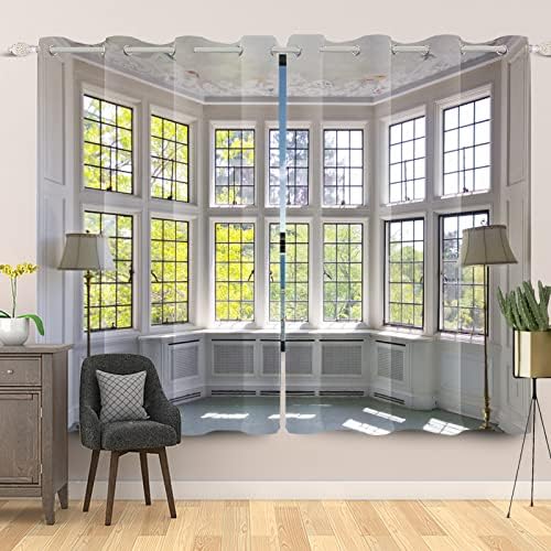 Laeacco Blackout Curtains 42x63 Inch 2 Panels Modern Design
