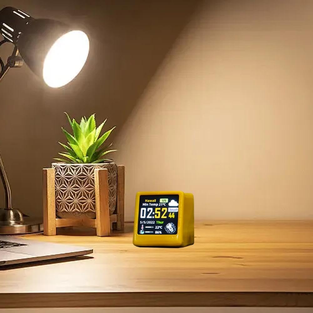 Color Display Alarm Clock with Weather Calendar and Wi-Fi