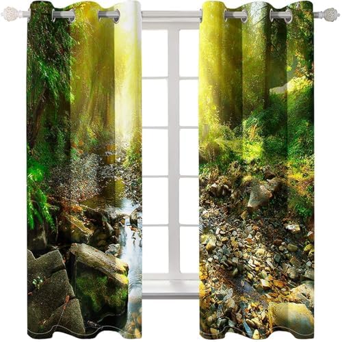 Homxi Double Panel Blackout Curtains Set