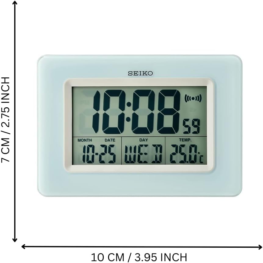 Seiko Yanai Light Blue Alarm Clock