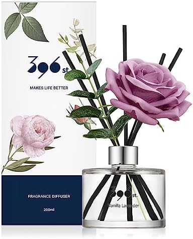 396 St Rose Flower Reed Diffuser Set Vanilla Lavender 67oz