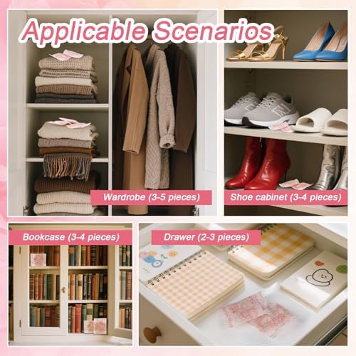 Rose Scent Sachets for Drawers and Closets 100 Pcs