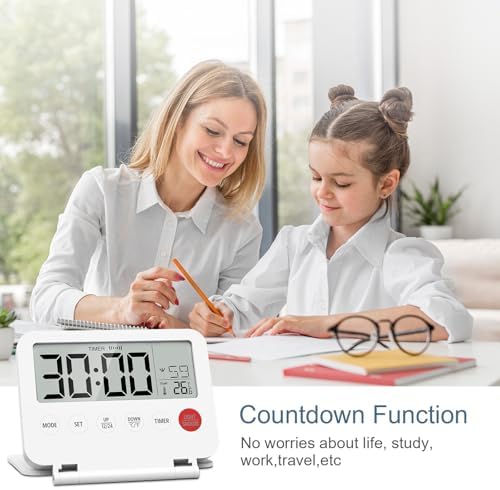 Ankilo Digital Travel Alarm Clock with Temperature and Countdown Timer