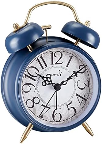 Loud Alarm Clock with Retro Bell and Backlight for Deep Sleepers