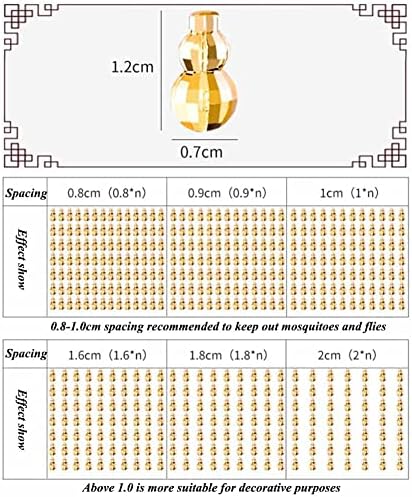 Clear Gourd Beaded Curtains - 100x180cm for Home Decor
