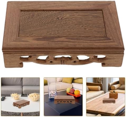 Ipetboom Wooden Seat Table Lamp Teapot Base Display Stand