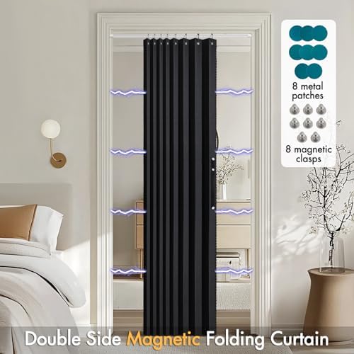 MIULEE Halloween Magnetic Folding Door Curtains 1 Panel