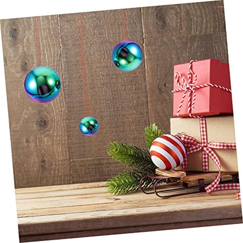 PRETYZOOM 3pcs Stainless Steel Balls Wall Decor for Garden and Home