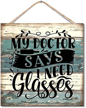 Rustic Wood Sign Wall Art Decor 12x12 Inches