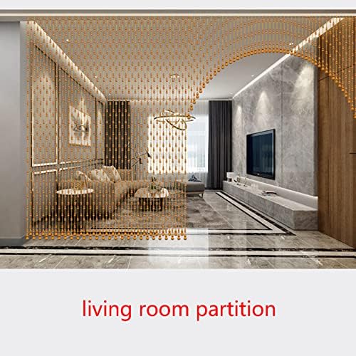 KDDEON Natural Wood Beaded Door Curtain