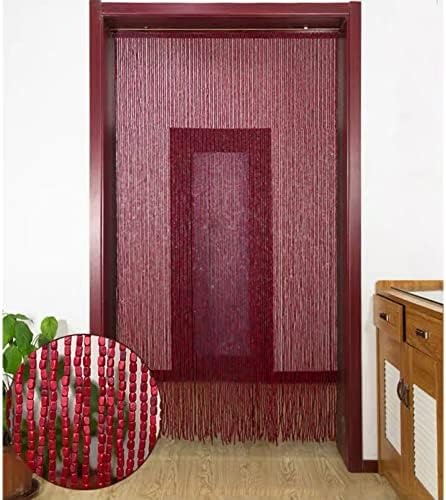 Bamboo Beaded Curtain for Doorway Room Divider with Fittings