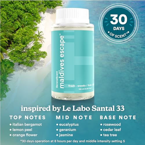 Homedics SereneScent Maldives Escape Fragrance Oil 120 ml