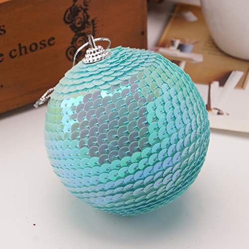 Christmas Tree Rhinestone Ornament 8CM Glitter Baubles