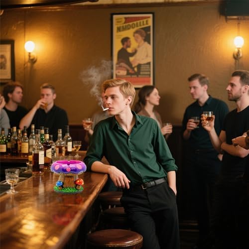 Fantastical Mushroom Ashtray with Storage - Stylish Decor for Smoke Sessions