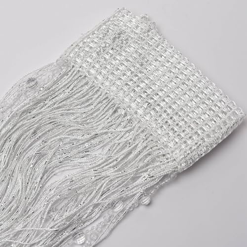 Ejoyous Beaded Curtain with Crystal Beads and Tassels