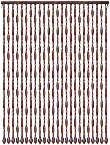 Natural Wooden Beaded String Curtains for Home Decor