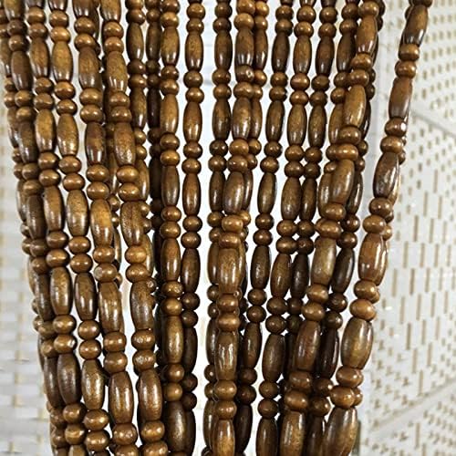Wood Beaded Curtains for Doorway and Room Divider