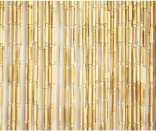 GDMING Natural Bamboo and Wood Beaded Curtain for Doorways and Windows