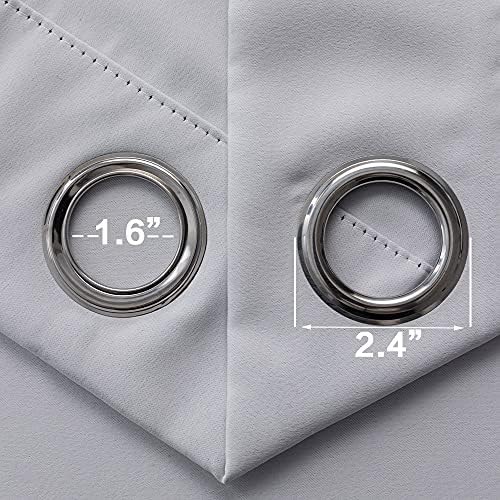 XTMYI 96 Inch Door Curtains Light Grey