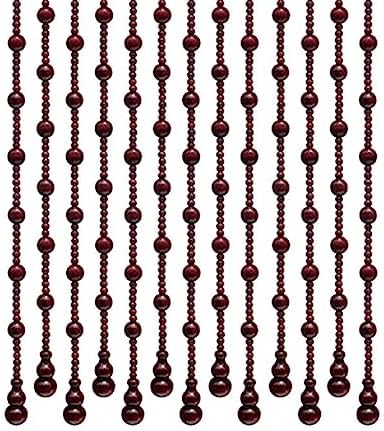 NESLAY Natural Wooden Beaded Curtain for Room Divider