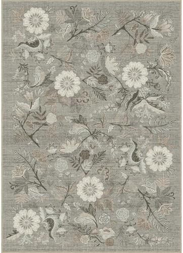 Bavni Washable Hallway Runner Rug Non Slip 2x 6 Vintage Floral Carpet with Rubber Backing