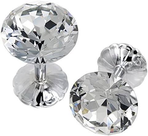 Sumnacon Classic Crystal Curtain Tiebacks 2 Pcs Silver 60mm