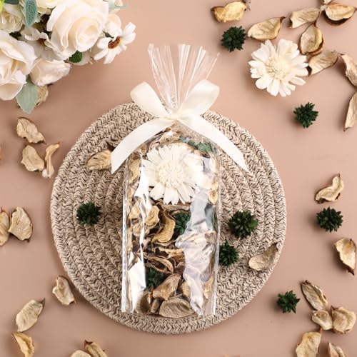 Nuanchu 6 Pcs White Potpourri Bags with Chrysanthemum Scent